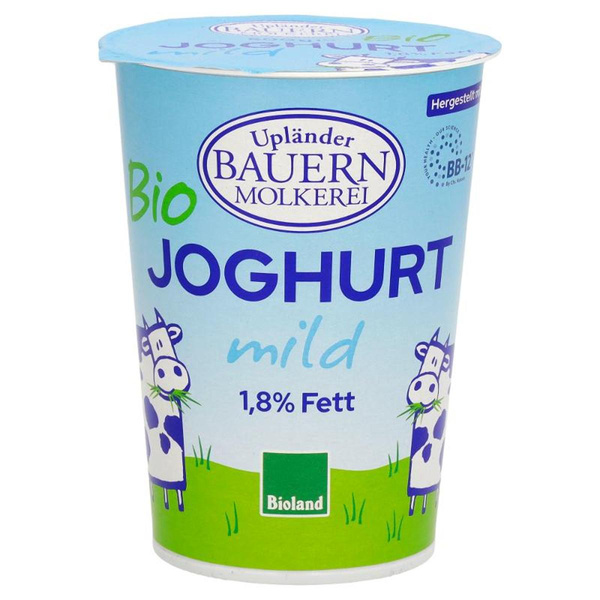 Produktfoto zu Upländer Naturjoghurt 1,8% 500g