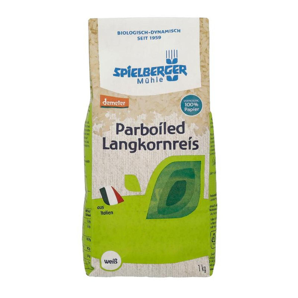 Produktfoto zu Spielberger Mühle Parboiled Reis Langkorn weiß 1Kg