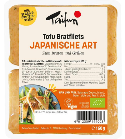 Produktfoto zu Taifun Japanische Bratfilets 160g