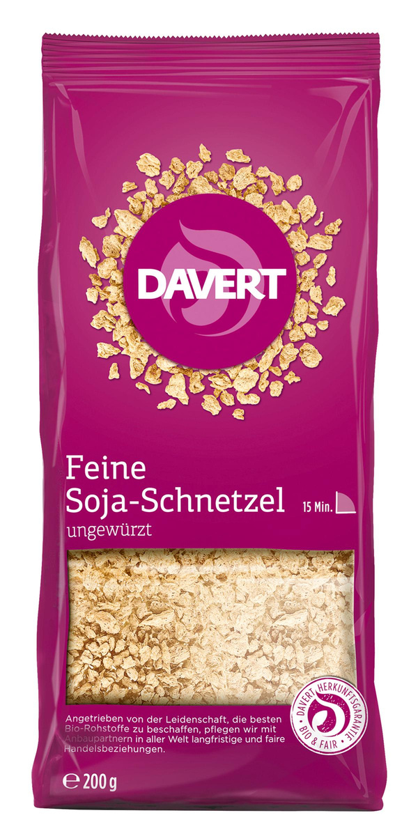 Produktfoto zu Davert Sojaschnetzel extra fein 200g