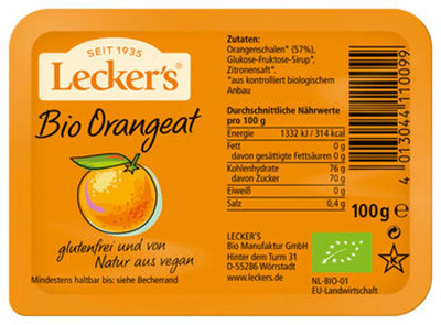 Produktfoto zu Lecker´s Orangeat 100g