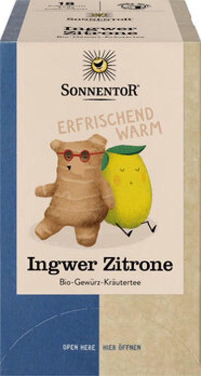 Produktfoto zu Sonnentor Ingwer Zitrone Tee 18 TB