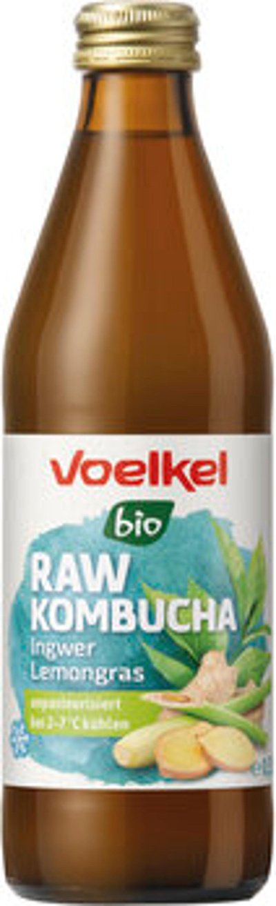 Produktfoto zu Voelkel RAW Kombucha Ingwer Lemongras 0,33L