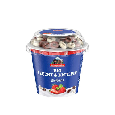 Produktfoto zu Berchtesgadener Land Frucht & Knusper Erdbeere mit Schokokringeln 137g