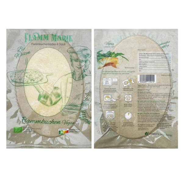 Produktfoto zu Flamm Marie Flammkuchenböden Weizen 300g