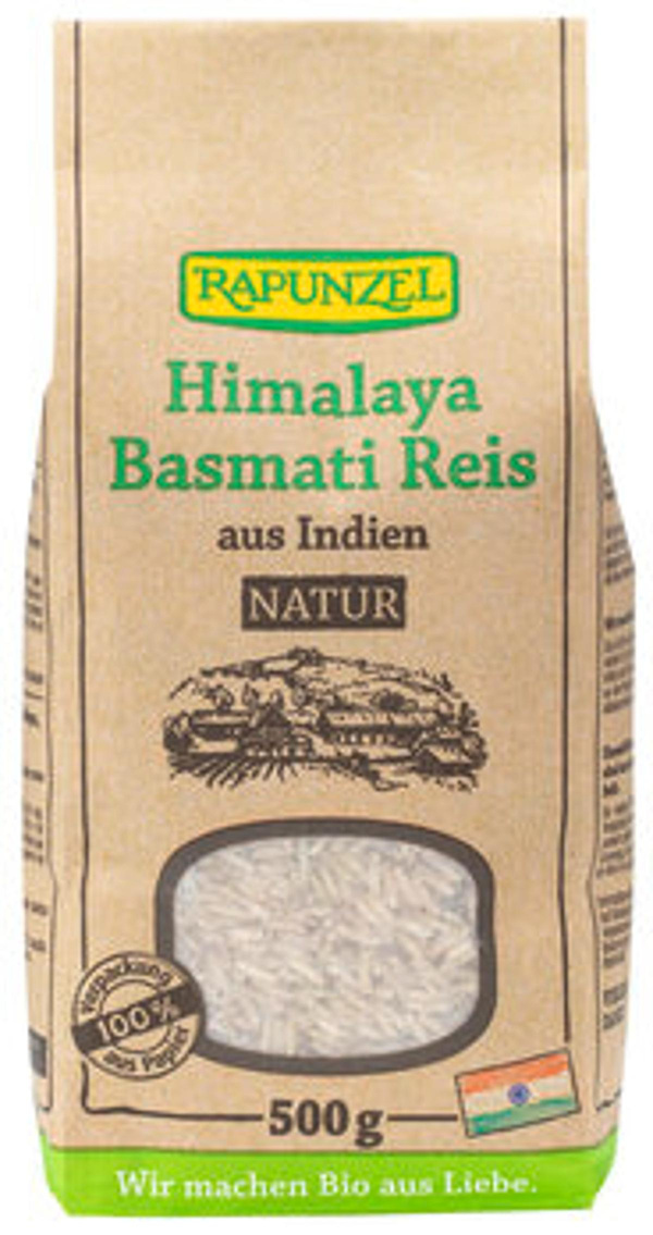 Produktfoto zu Rapunzel Himalaya Basmati Reis natur 500g