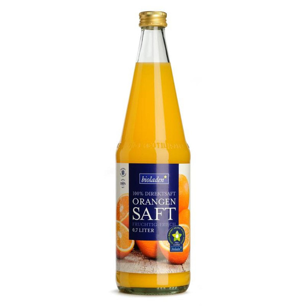Produktfoto zu Orangensaft Bioladen 0,7l