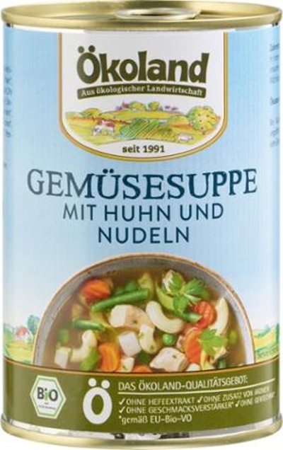 Produktfoto zu Ökoland Gemüsetopf mit Geflügel 400g