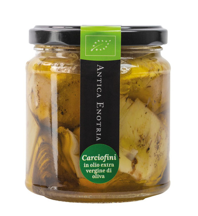 Produktfoto zu Antica Enotria Gegrillte Artischocken in Olivenöl 314ml