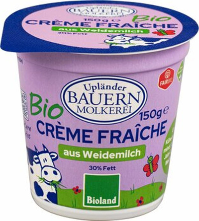 Produktfoto zu Upländer Crème Fraîche 30% 150g