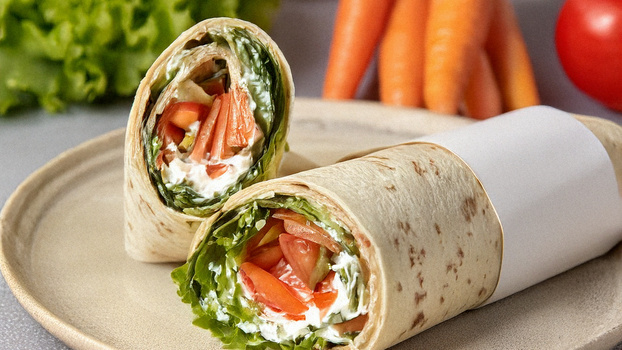 Rezeptbild für Wraps mit Kräutercreme