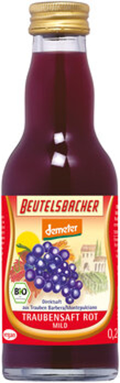 Produktfoto zu Beutelsbacher Traubensaft rot 0,2l
