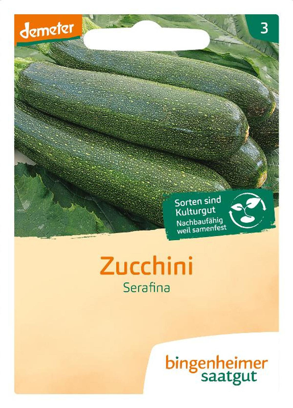 Produktfoto zu Bingenheimer Saatgut Zucchini Serafina Samen