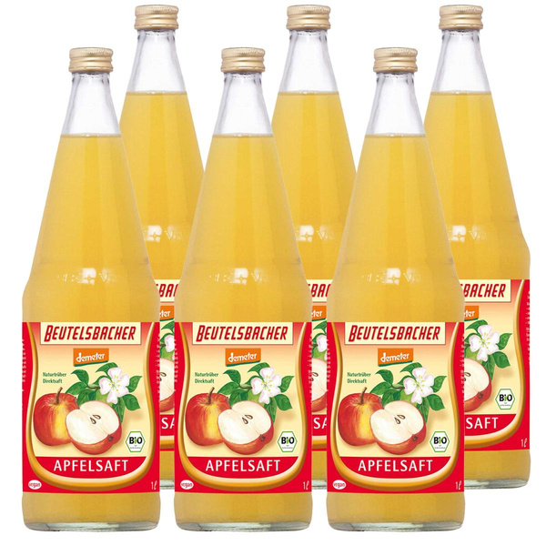 Produktfoto zu Kiste Beutelsbacher Apfelsaft 6x1l