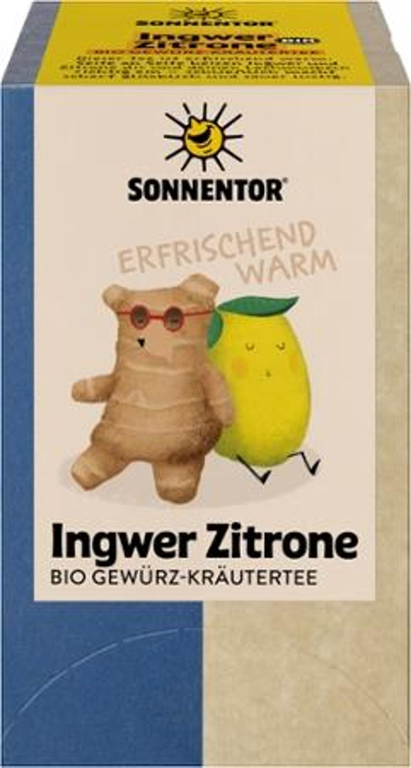 Produktfoto zu SONNENTOR Ingwer Zitrone Tee 18 TB