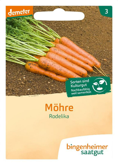 Produktfoto zu Bingenheimer Saatgut Möhre Rodelika Samen