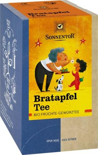 Produktfoto zu Sonnentor Bratapfel Tee 18*2,5g