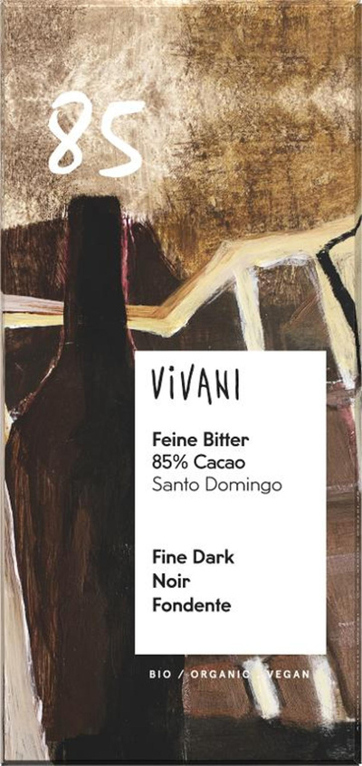 Produktfoto zu Vivani Feine Bitter mit 85% Cacao 80g