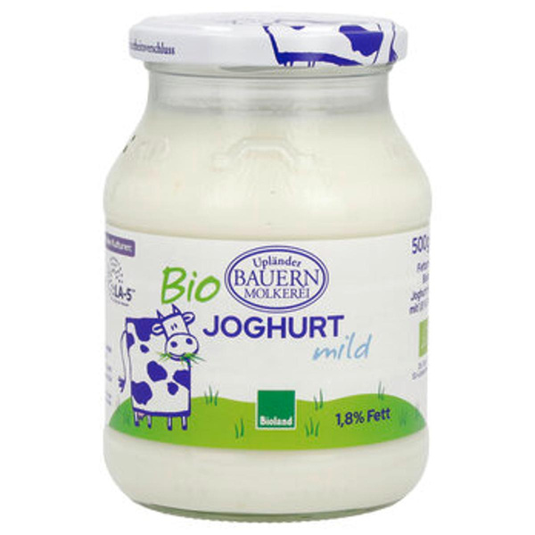 Produktfoto zu Upländer Naturjoghurt mild 1,5% 500g