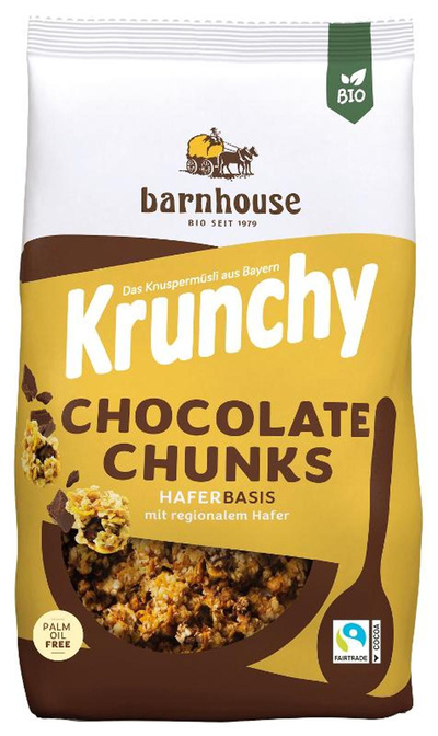 Produktfoto zu Barnhouse Krunchy Chocolate Chunks 500g