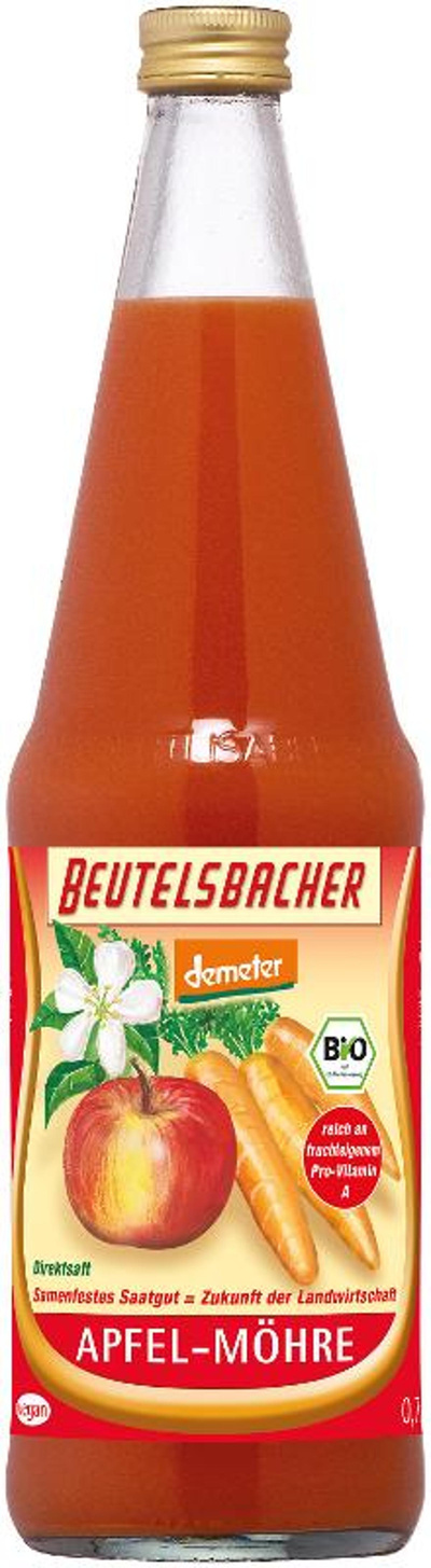 Produktfoto zu Beutelsbacher Apfel Möhren Saft 0,7L