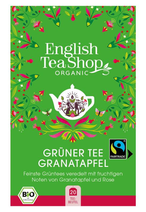 Produktfoto zu English Tea Shop Grüner Tee Granatapfel 20 TB