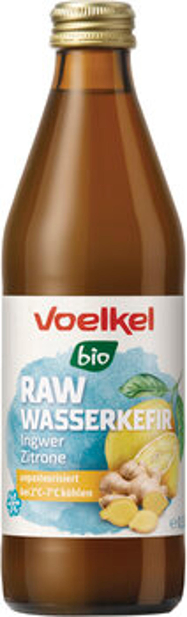 Produktfoto zu Voelkel RAW Wasserkefir Zitrone Ingwer 0,33L