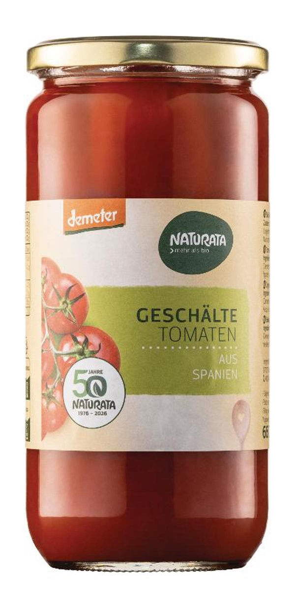 Produktfoto zu Naturata Tomaten geschält 660m