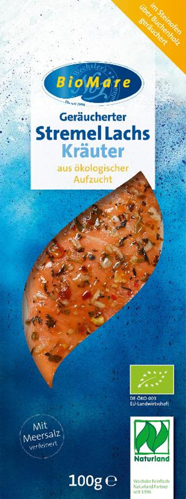 Produktfoto zu Bio Mare Stremellachs mit Kräutern 100g
