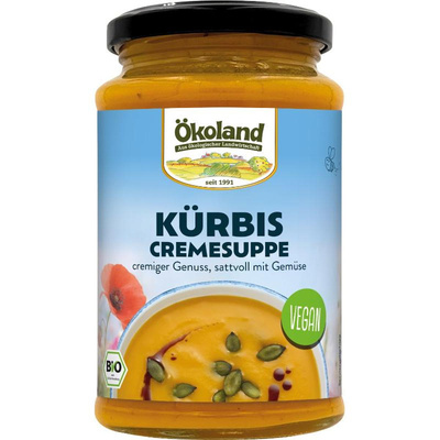Produktfoto zu Ökoland Kürbis Cremesuppe 380ml