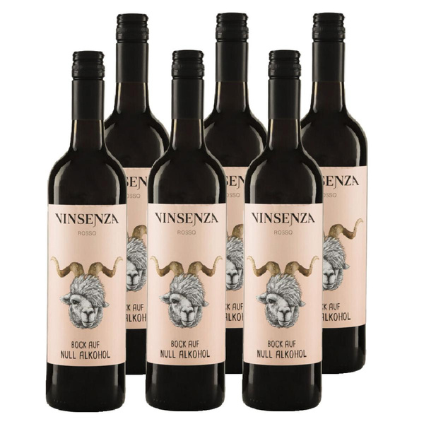Produktfoto zu Kiste Vinsenza Rosso alkoholfrei 6x0,75L