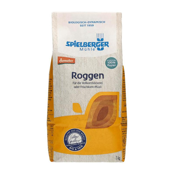 Produktfoto zu Spielberger Mühle Roggen 1kg