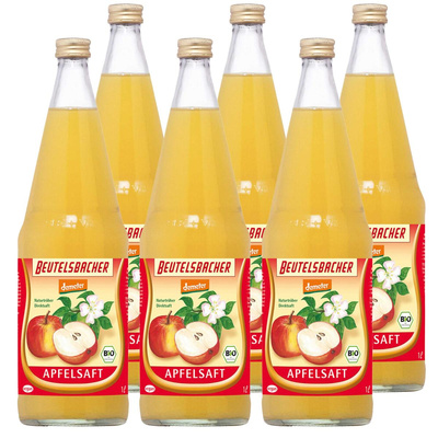 Produktfoto zu Kiste Beutelsbacher Apfelsaft 6x1l