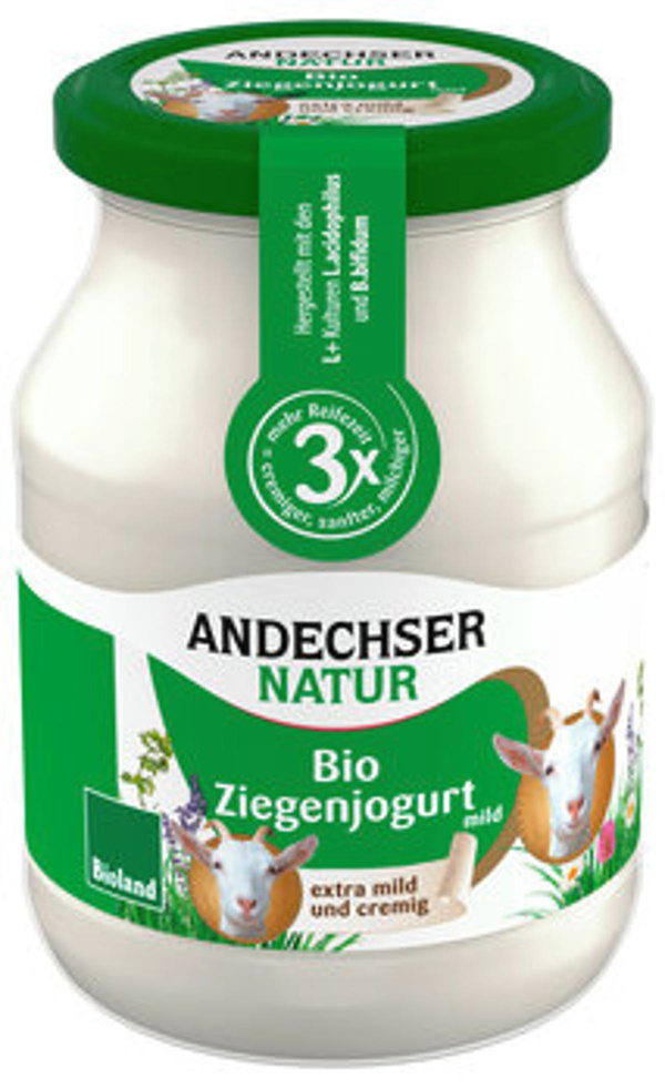 Produktfoto zu Andsechser Ziegenjoghurt 3,5% 500g