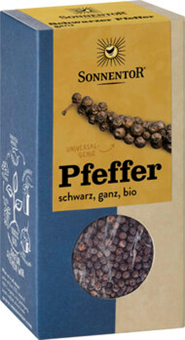 Produktfoto zu Sonnentor Pfeffer schwarz, ganz 55g