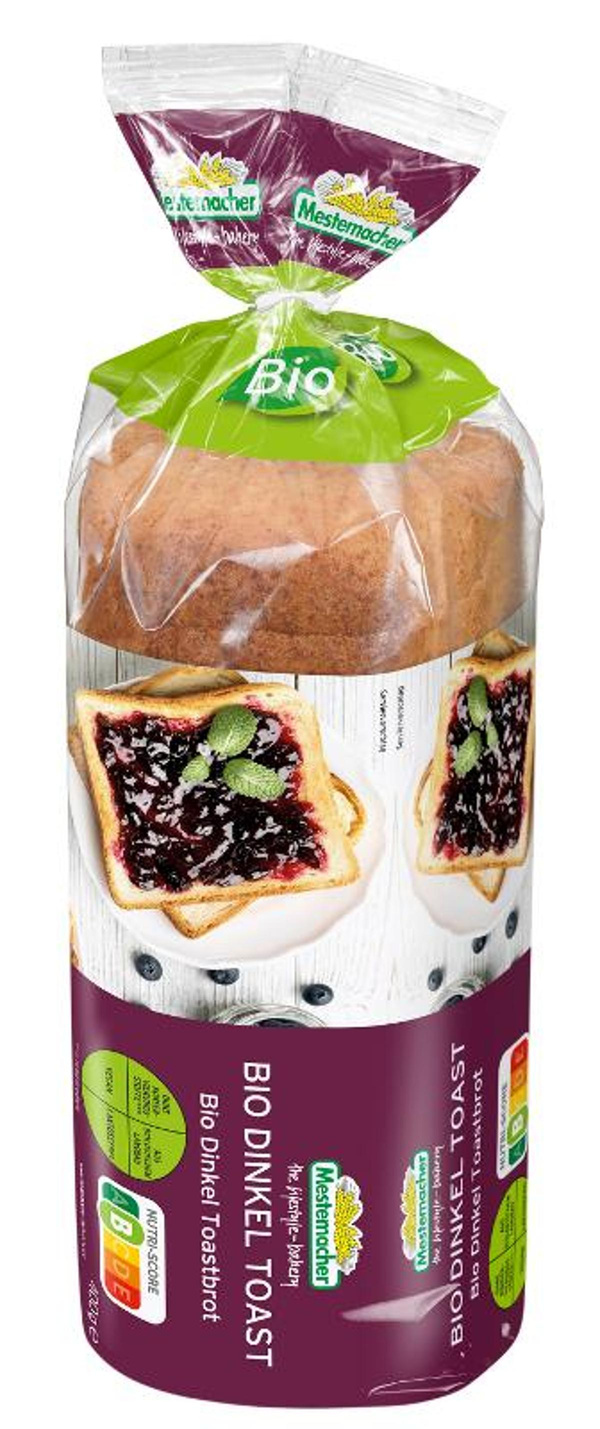 Produktfoto zu Mestemacher Dinkel Toastbrot 400g