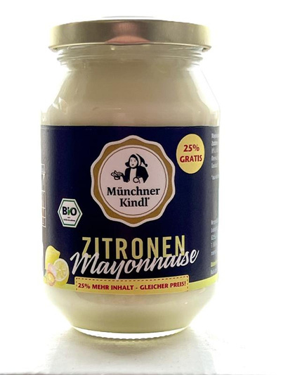 Produktfoto zu Münchner Kindl Zitronen Mayonnaise 200ml