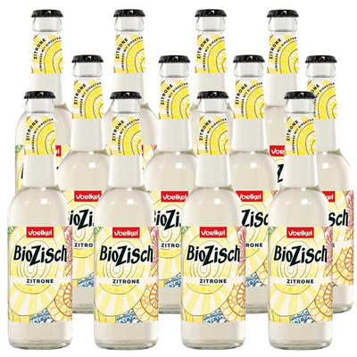Produktfoto zu Kiste Voelkel Bio Zisch Zitrone 12x0,33L