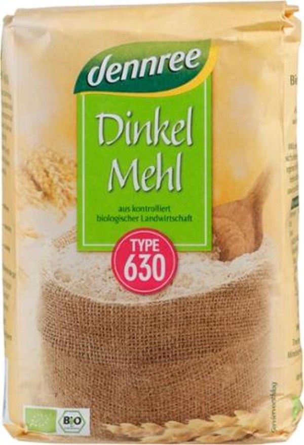 Produktfoto zu dennree Dinkelmehl Type 630 1kg