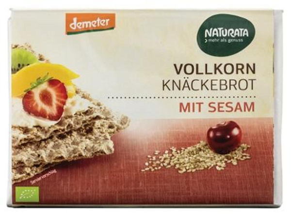 Produktfoto zu Naturata Vollkorn Sesam Knäckebrot 250g