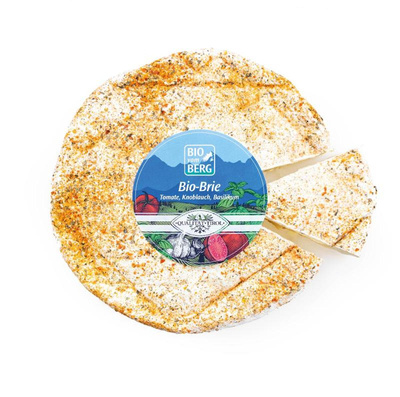 Produktfoto zu Tiroler Brie Tomate Basilikum Knoblauch aus Heumilch