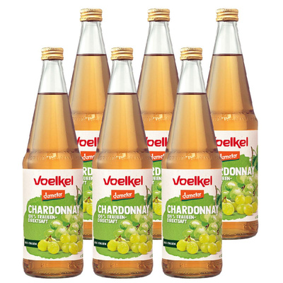 Produktfoto zu Kiste Voelkel Chardonnay Traubensaft 6x0,7L
