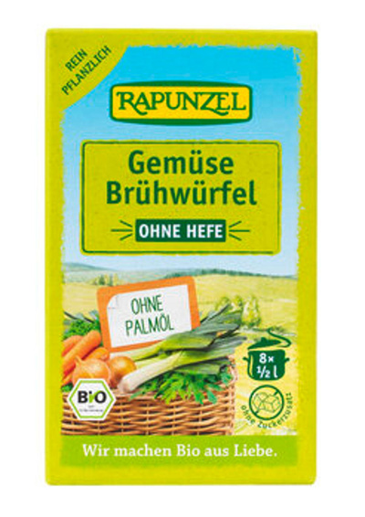 Produktfoto zu Rapunzel Gemüse-Brühwürfel ohne Hefe 80g
