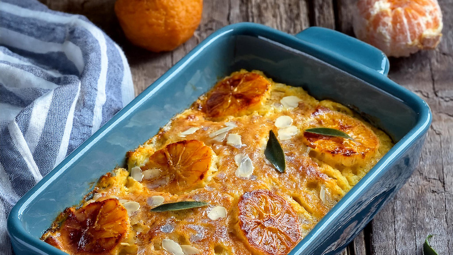 Rezeptbild für Süßer Hirseauflauf mit Clementinen