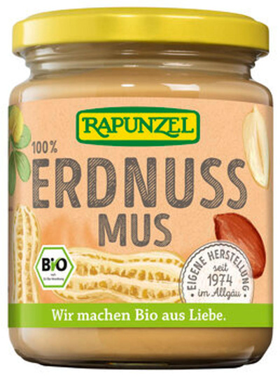 Produktfoto zu Rapunzel Erdnussmus 250g