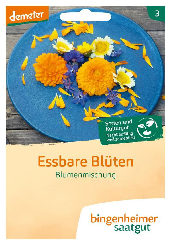 Produktfoto zu Bingenheimer Saatgut Blumenmischung essbare Blüten Samen