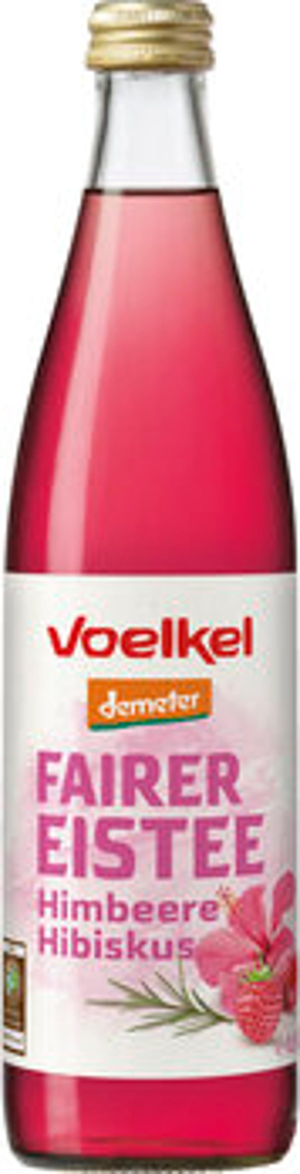 Produktfoto zu Voelkel Eistee mit Himbeere & Hibiskus 0,5L