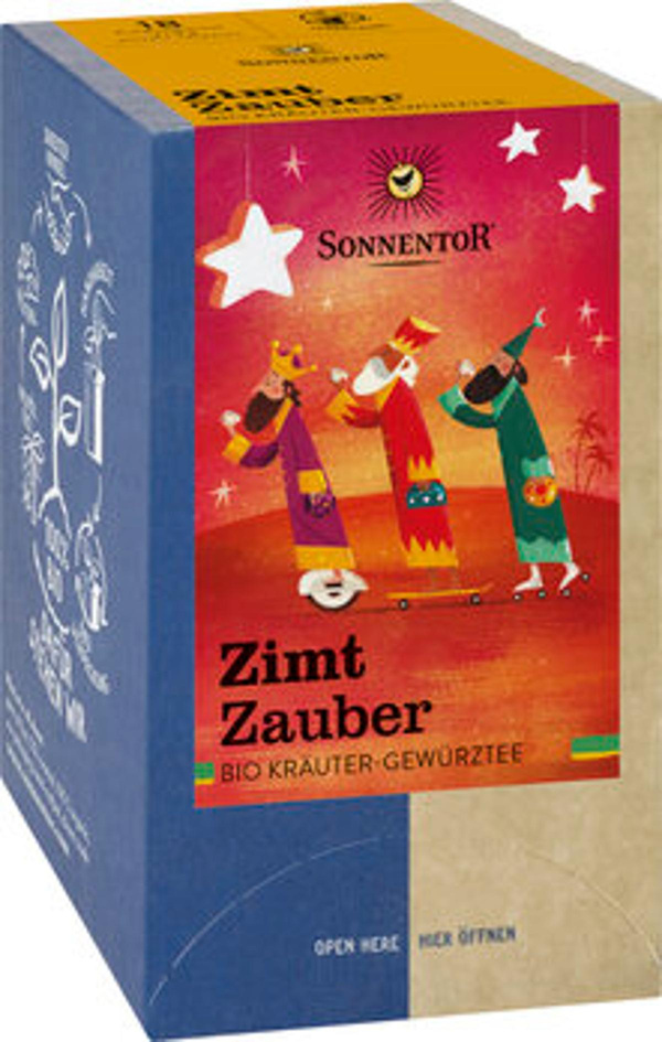Produktfoto zu Sonnentor Zimt Zauber Tee 18 Beutel