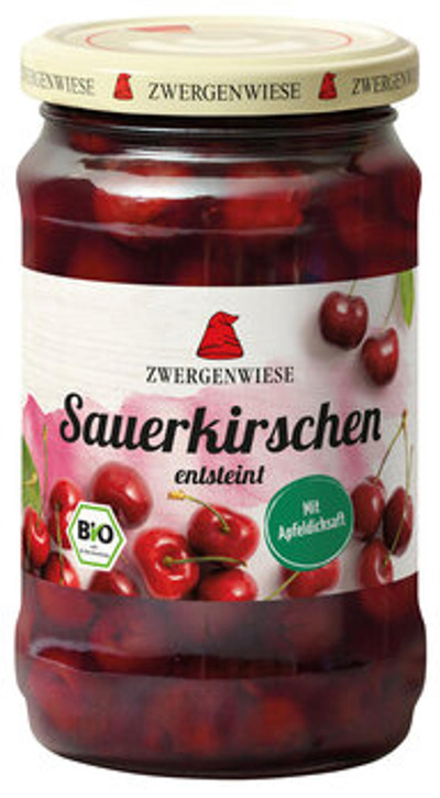 Produktfoto zu Zwergenwiese Sauerkirschen 360g