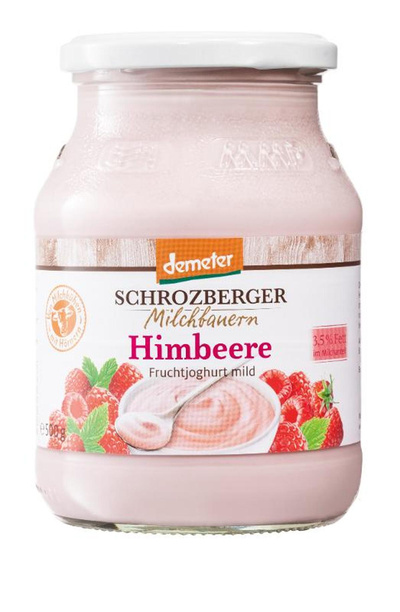 Produktfoto zu Schrozberger Joghurt Himbeere 3,5 % 500g